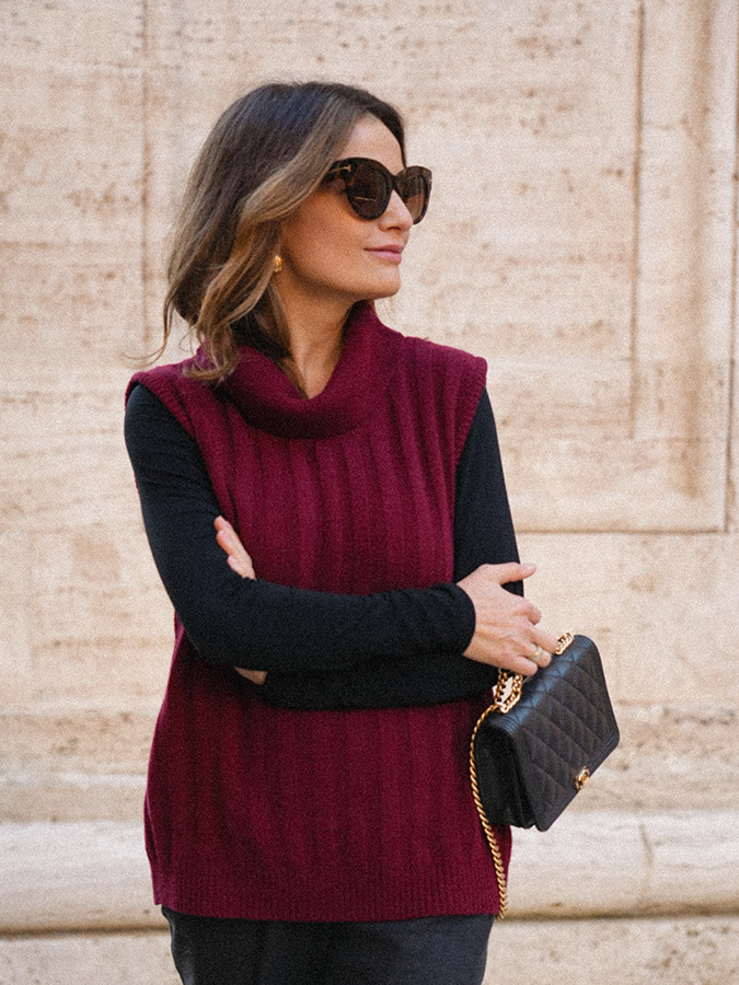 Damski golf wełniany z kaszmirem Viviana Vino