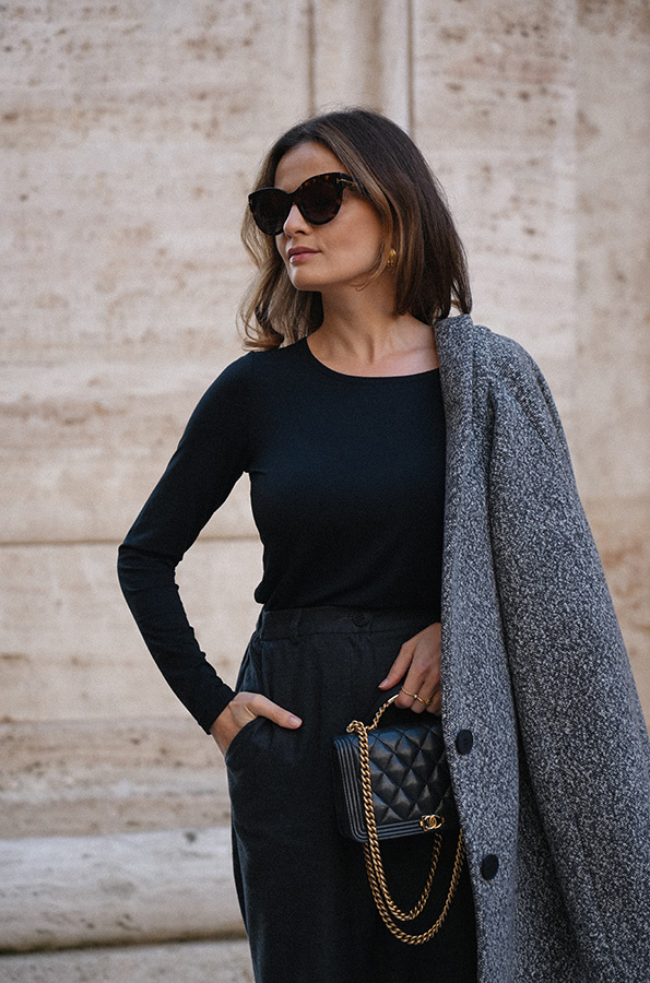 Damski longsleeve z modalu Monique Noire