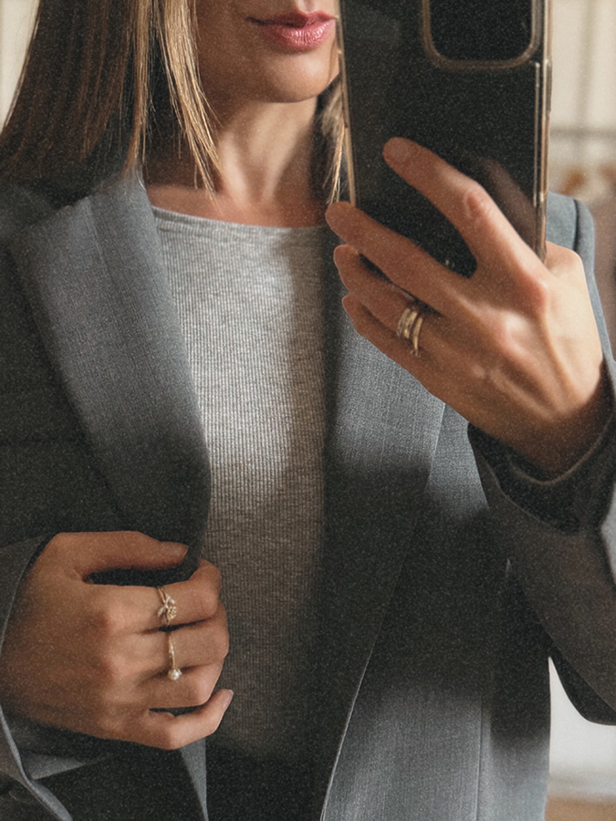 Marynarka Monopoli Gris 