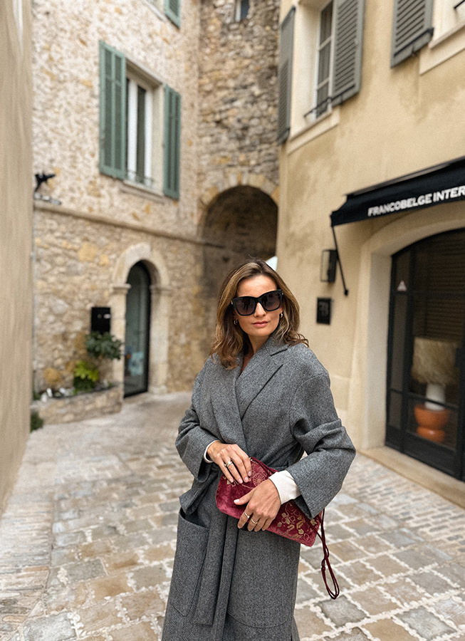 Długi płaszcz wełniany Chic de la rue