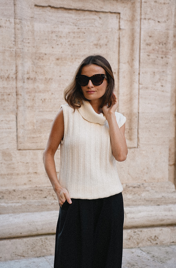 Damski golf wełniany z kaszmirem Viviana Crème