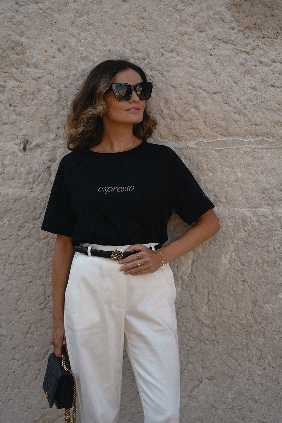 Damski T-shirt bawełniany Espresso