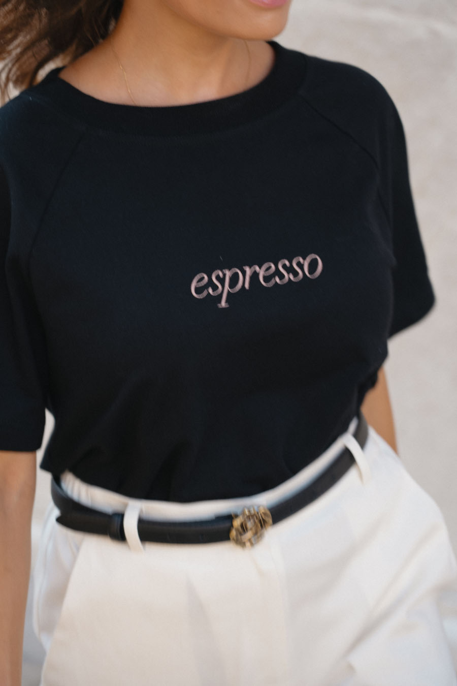 Damski T-shirt bawełniany Espresso