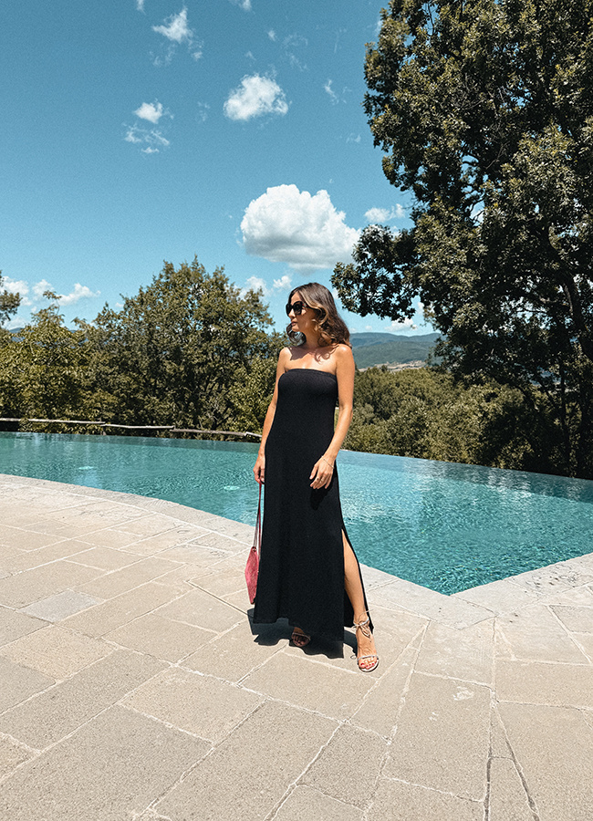 Sukienka z wiskozy Dolce Far Niente Noire