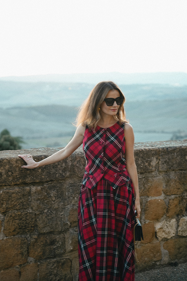 Damska kamizelka z bawełny Laretta Rosso