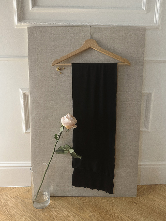 Szalik z lyocellu Ilaria Noire