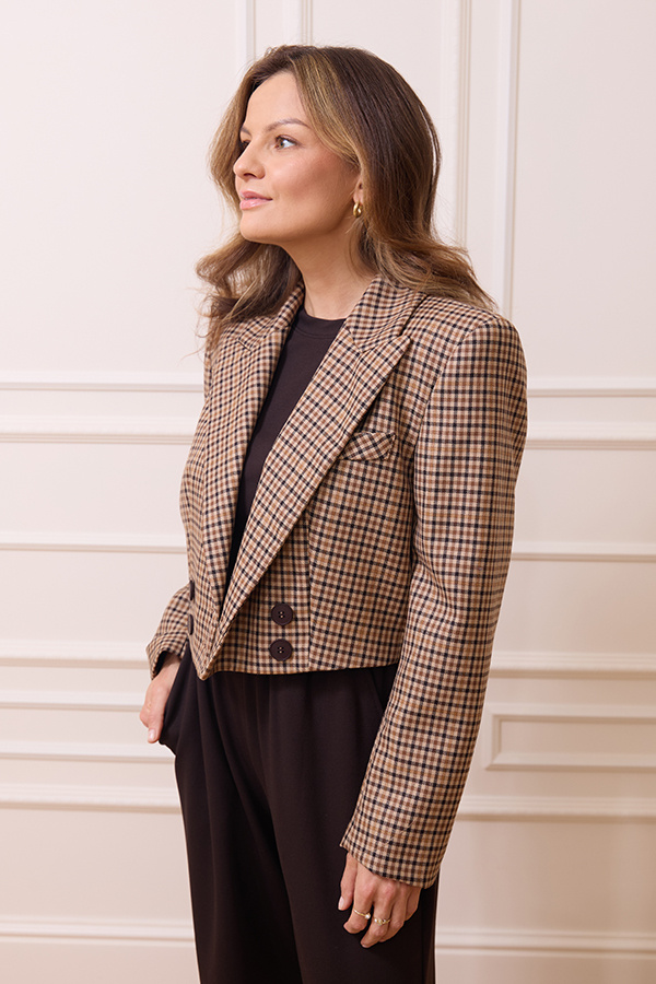 Krótka damska marynarka wełniana Verona Wool Premium