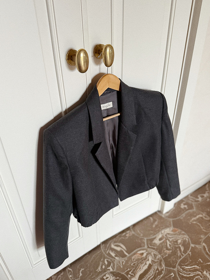 Damska marynaka bawełniana Ferrara Graphite