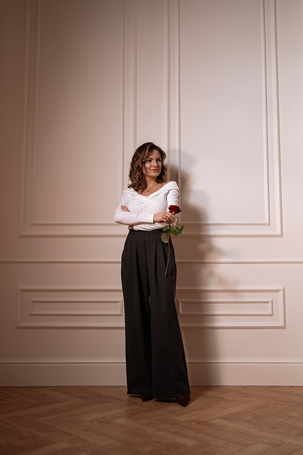 Damskie spodnie wełniane Stella Linea Classique