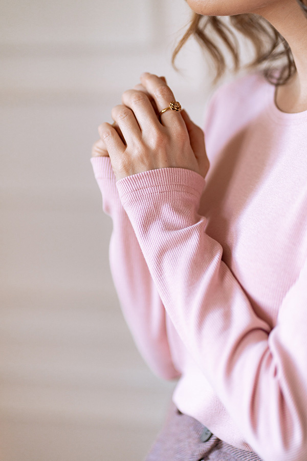 Damski longsleeve z wiskozy Monique Rose