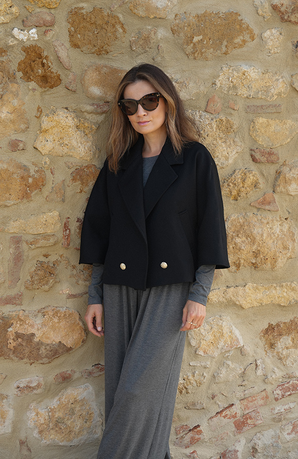 Damskie spodnie z modalu Riviera Gris Classique