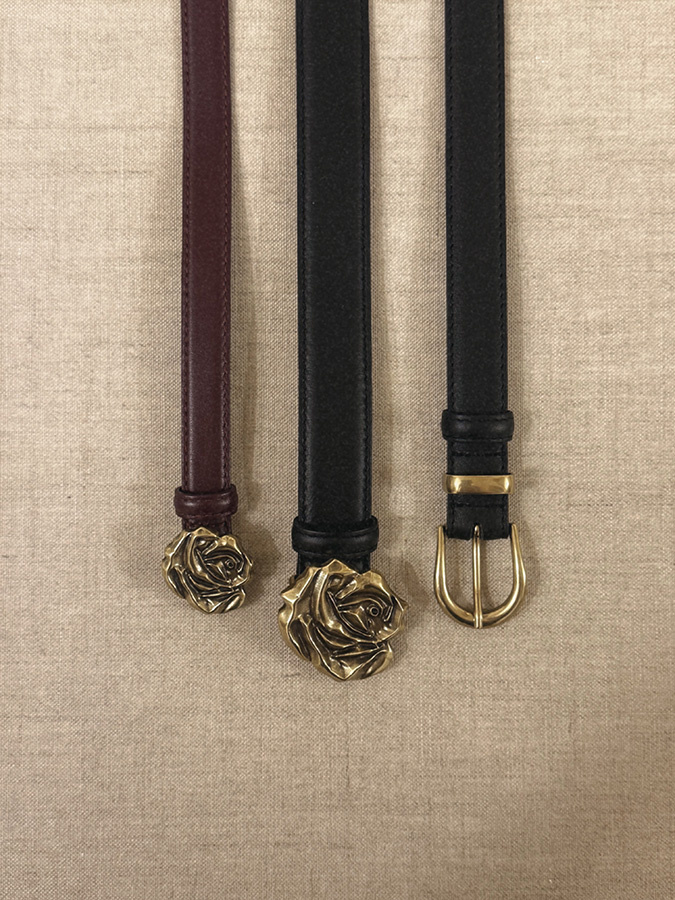 Damski pasek skórzany Treviso Noire