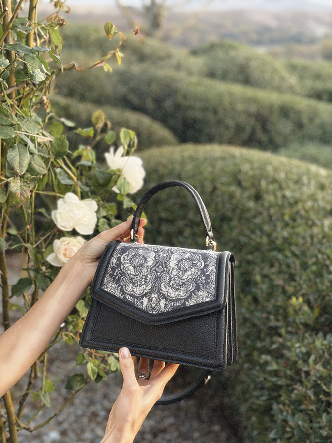 Damska torebka skórzana Florence Fiori Nero