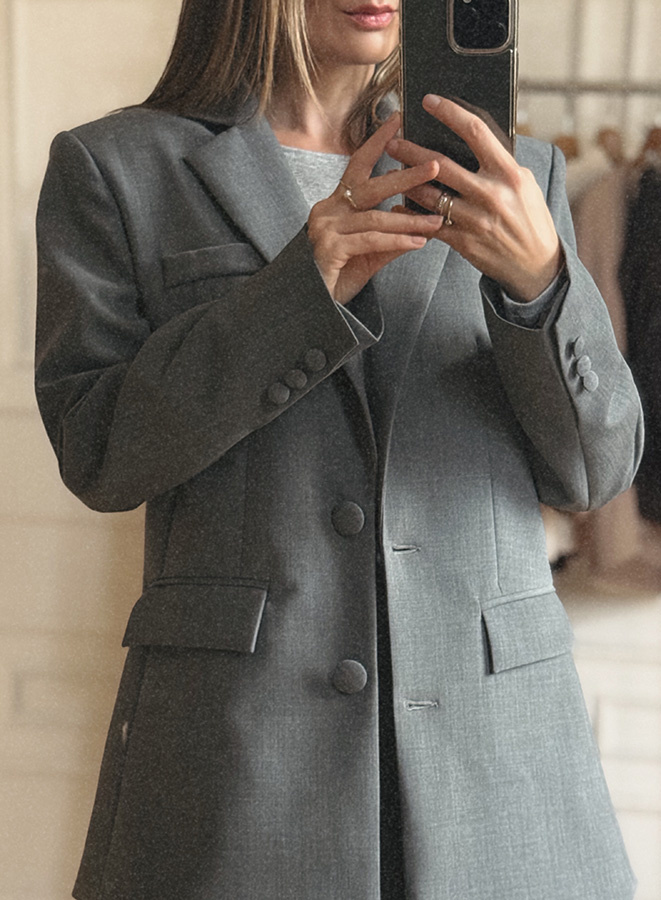 Marynarka Monopoli Gris 