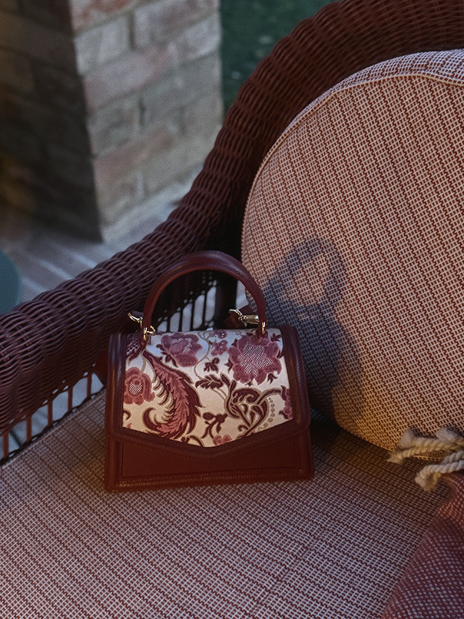 Damska torebka skórzana Florence Bella Bordeaux