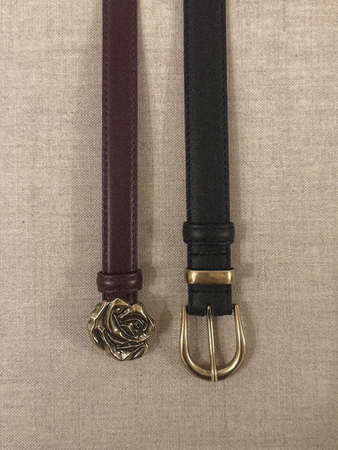 Damski pasek skórzany Treviso Noire