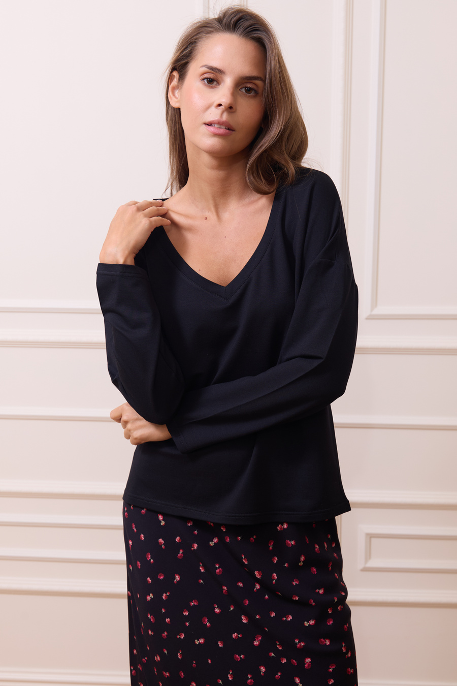 Damska bluzka z modalu Neli Nero