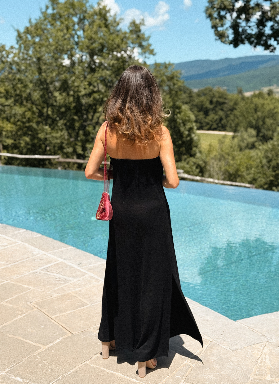 Sukienka z wiskozy Dolce Far Niente Noire