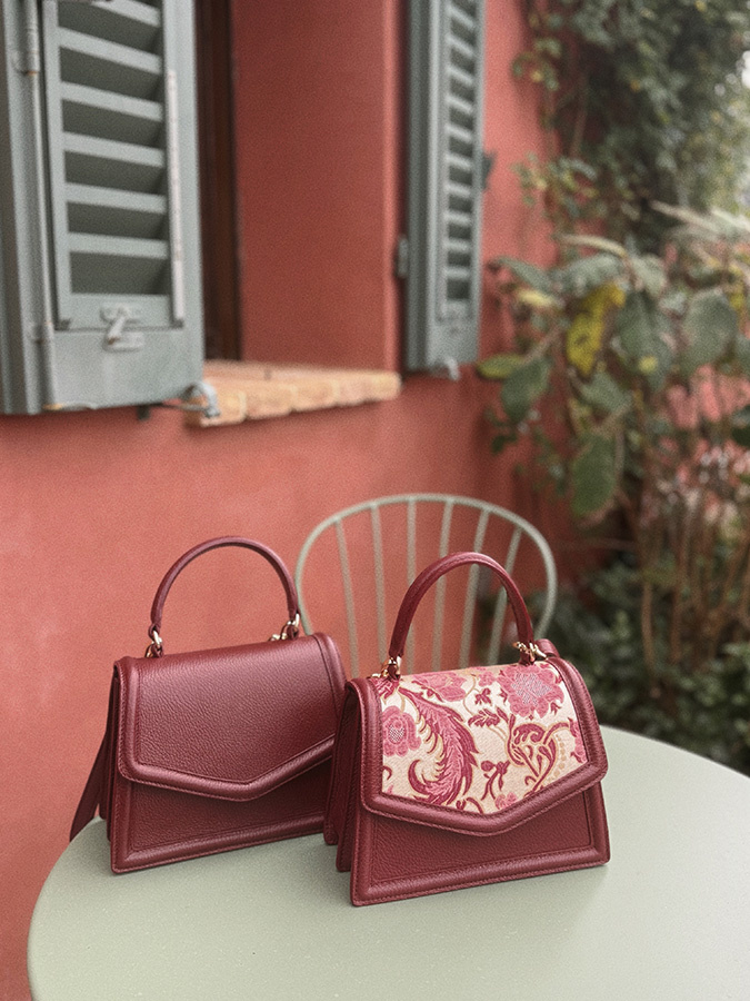 Damska torebka skórzana Florence Bordeaux