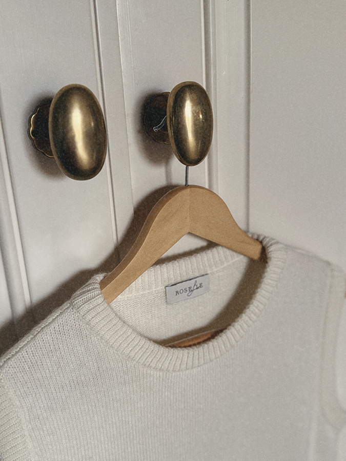 Damska kamizelka wełniana z kaszmirem Giovanna Crème