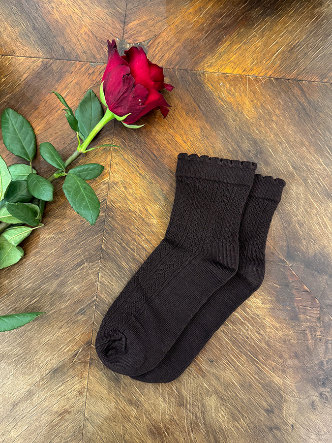 Damskie skarpetki bawełniane Romantique Chocolat