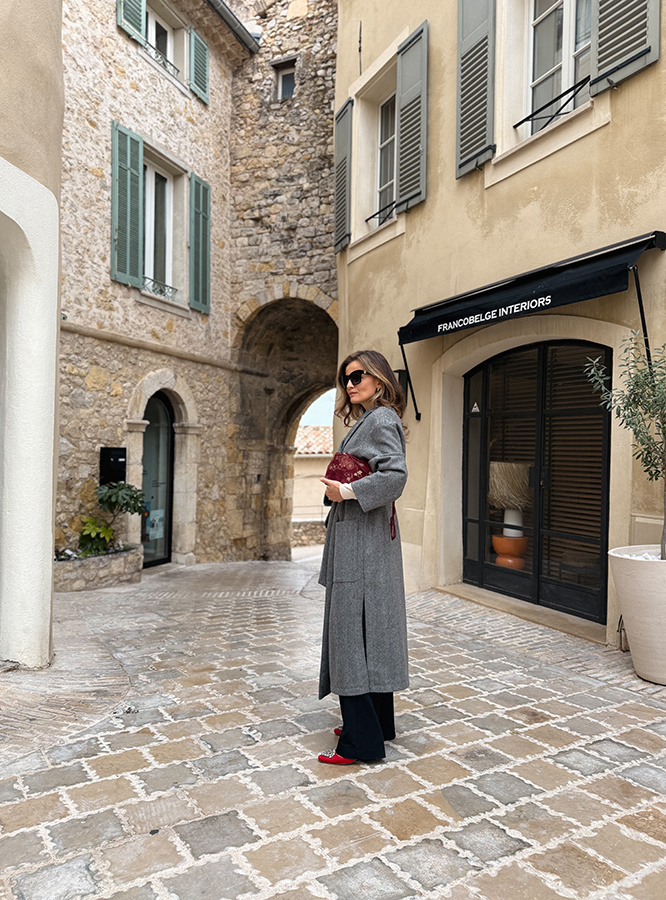 Długi płaszcz wełniany Chic de la rue