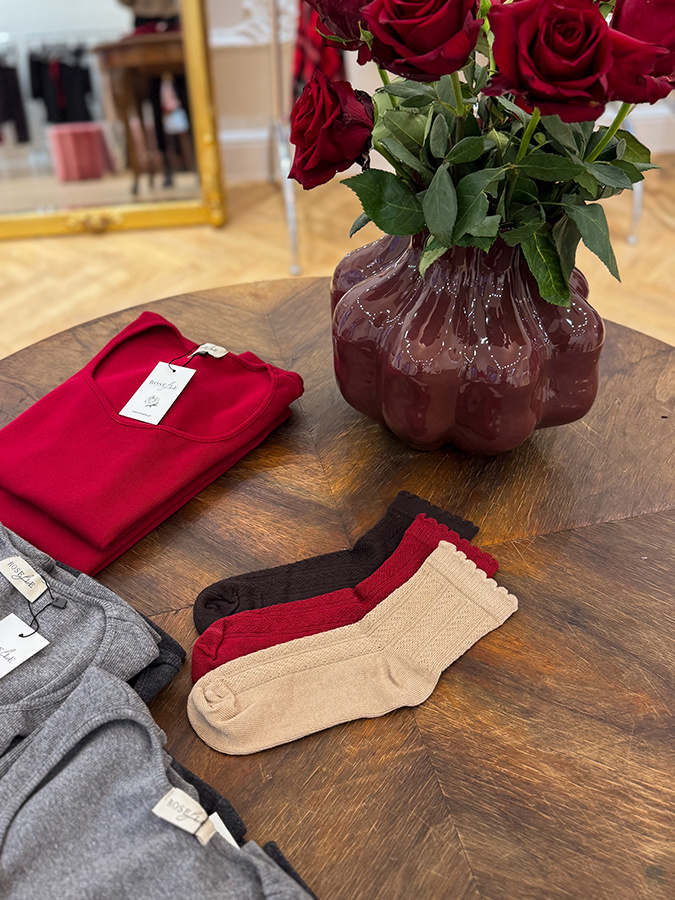 Damskie skarpetki bawełniane Romantique Chocolat