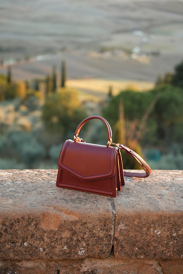 Damska torebka skórzana Florence Bordeaux