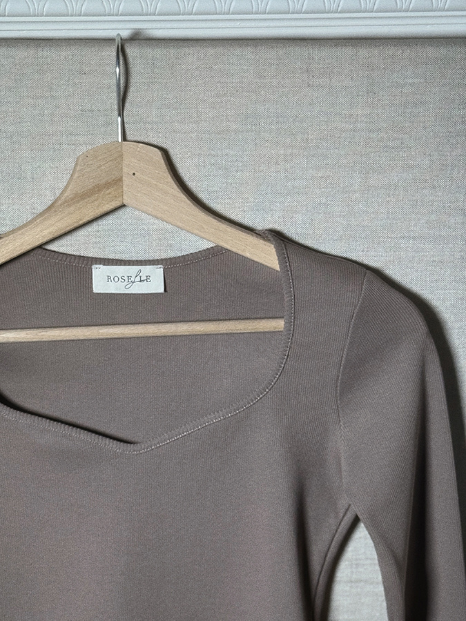 Damska bawełniana bluzka Long Love Mokka 