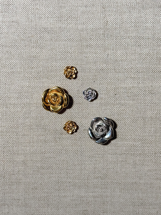 Kolczyki srebrne róże Rosa D'Argento N°2