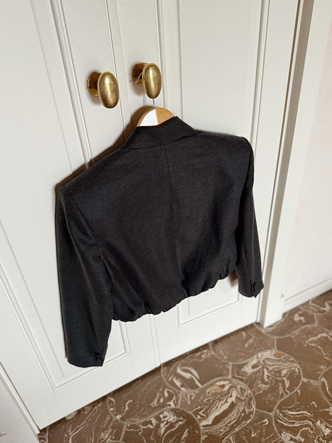 Damska marynarka bawełniana Ferrara Graphite 