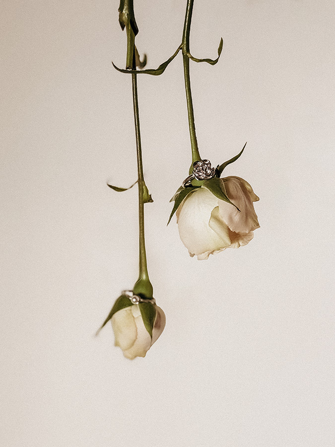 Pierścionek srebrny róża Anello D'Argento N°6