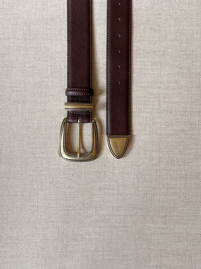 Damski pasek skórzany Siena Chocolate