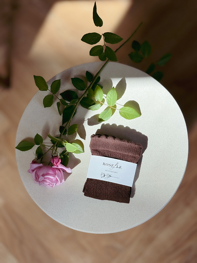 Damskie skarpetki bawełniane Romantique Chocolat