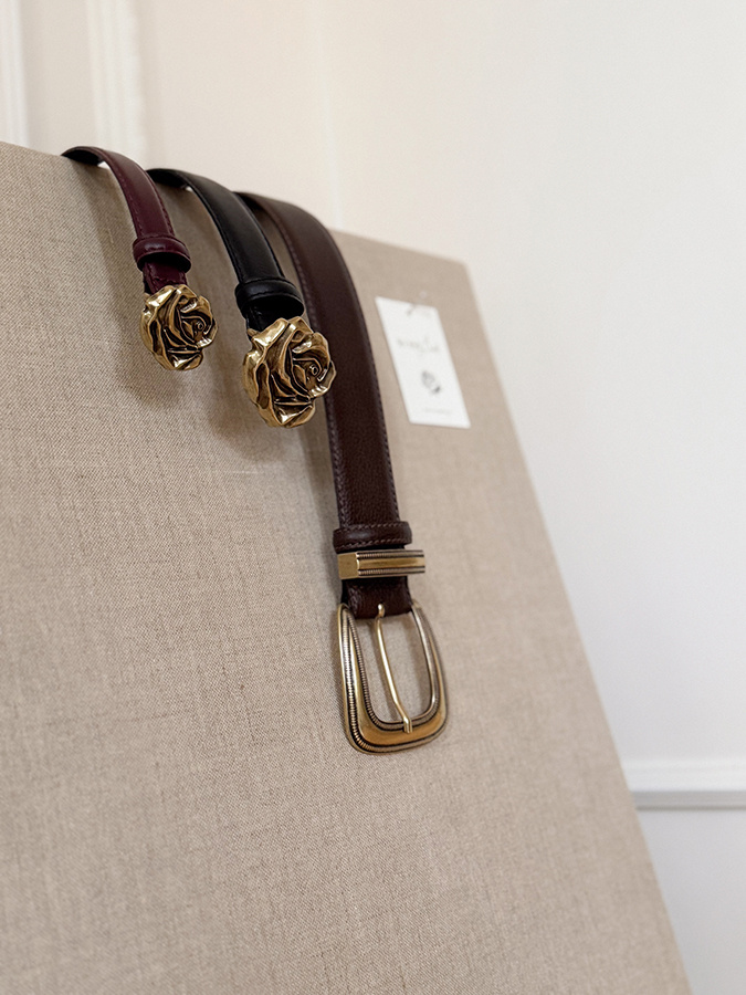 Damski pasek skórzany Siena Chocolate