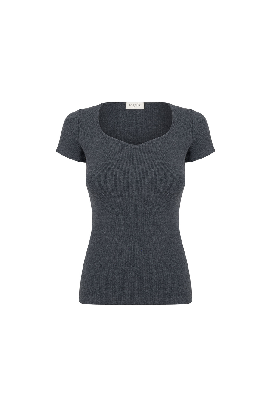 Damski T-shirt bawełniany La Base Gris