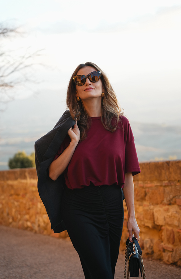 Damski T-shirt z modalu Lea Vino