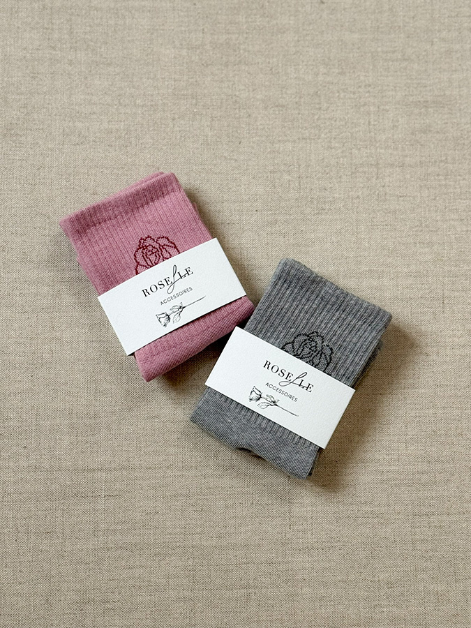 Damskie skarpetki bawełniane Roselle Rose  