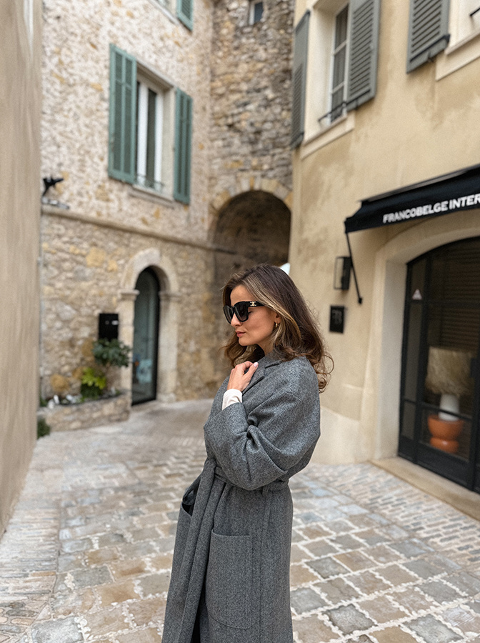 Długi płaszcz wełniany Chic de la rue