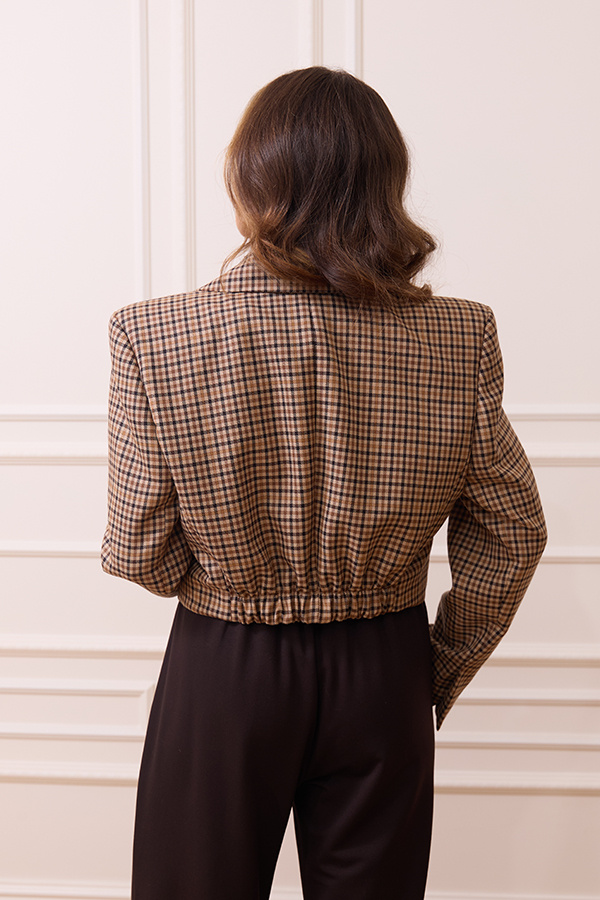 Krótka damska marynarka wełniana Verona Wool Premium