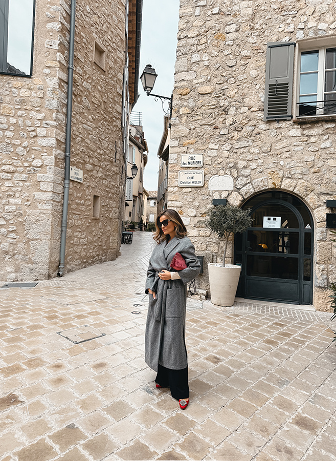 Długi płaszcz wełniany Chic de la rue