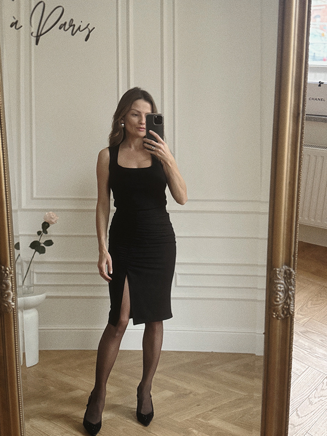 Szalik z lyocellu Ilaria Noire