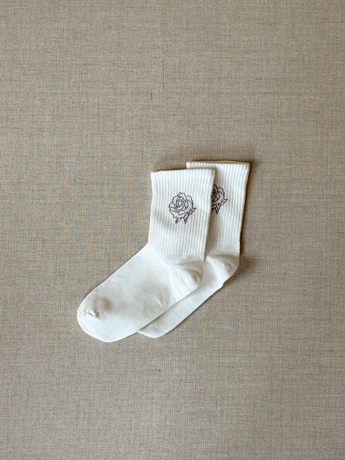 Damskie skarpetki bawełniane Roselle Creme