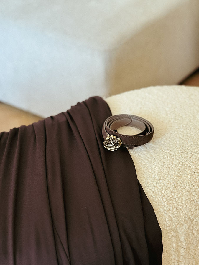 Damskie spodnie z modalu Riviera Chocolate Classique