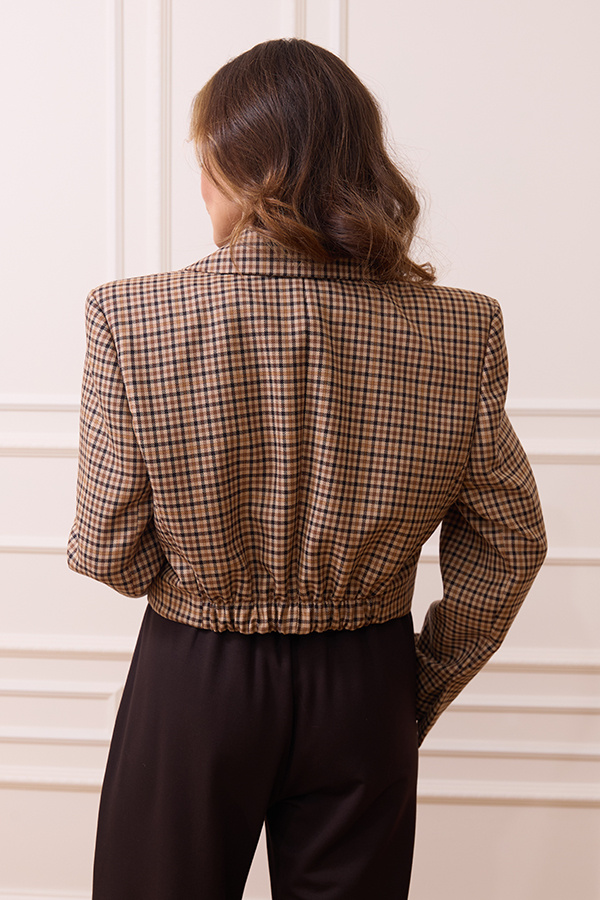 Krótka damska marynarka wełniana Verona Wool Premium