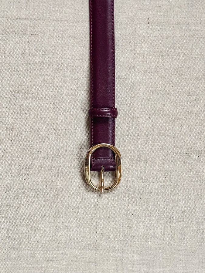 Damski pasek ze skóry Ardea Bordeaux 