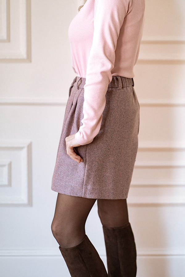 Damskie szorty wełniane Luna Poudre