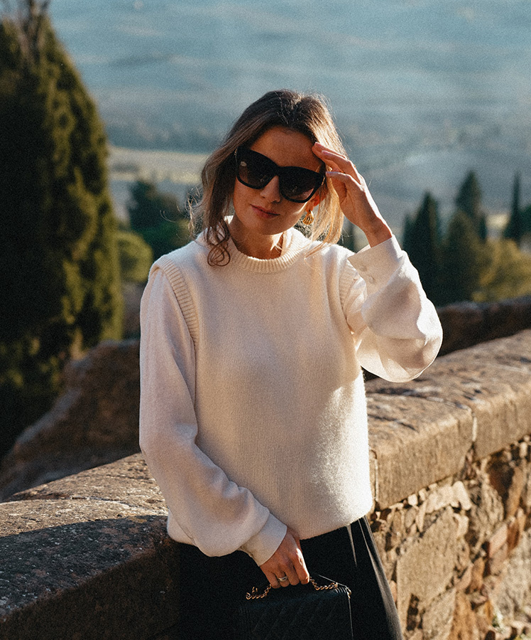 Damska kamizelka wełniana z kaszmirem Giovanna Crème