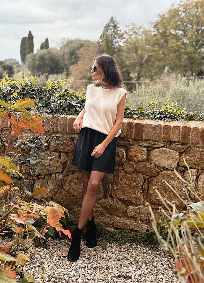 Damskie botki skórzane zamszowe Napoli Nero