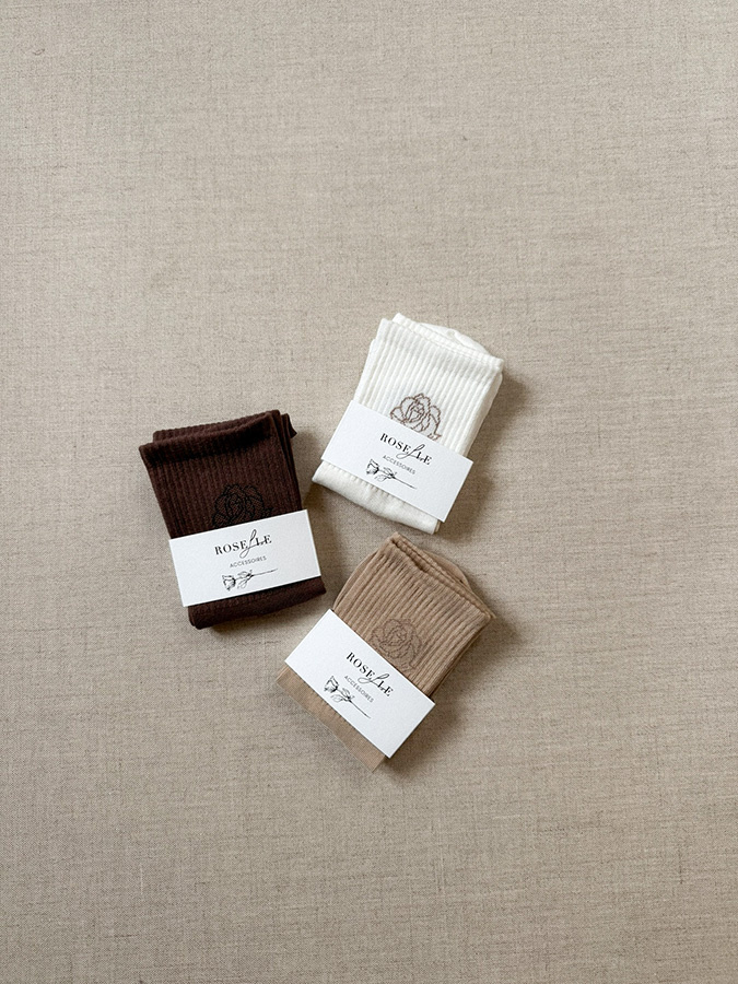 Zestaw damskich skarpetek bawełnianych Crema Di Caffe 